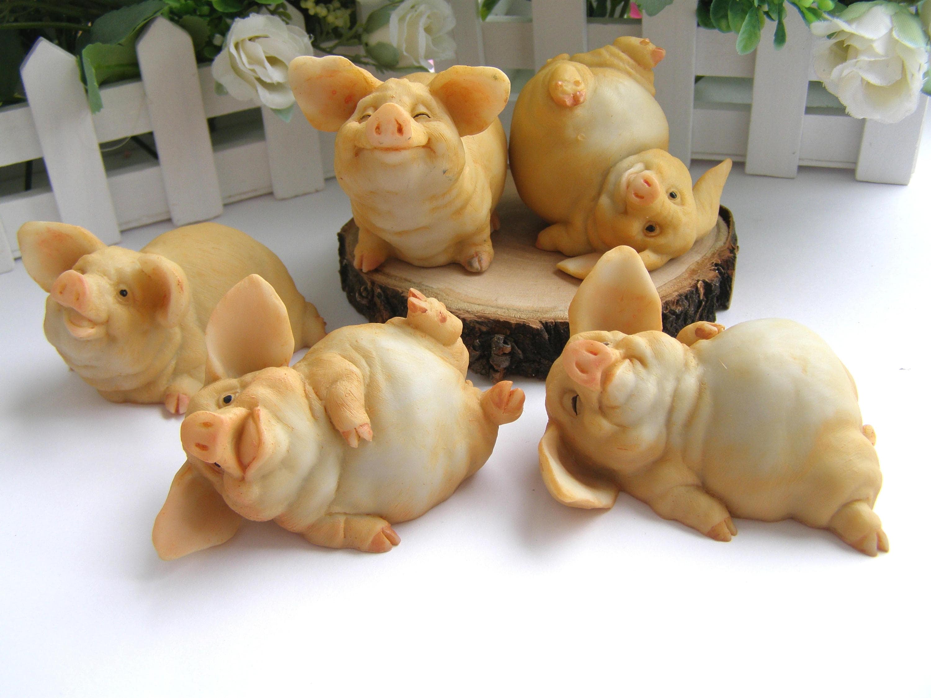 3D Pig Silicone Mould,food Safe Mold,candle Molds for Soy Wax,funny Fondant  Mould,cake Moulds,handmade Soap Mold Silicone Material Christmas 