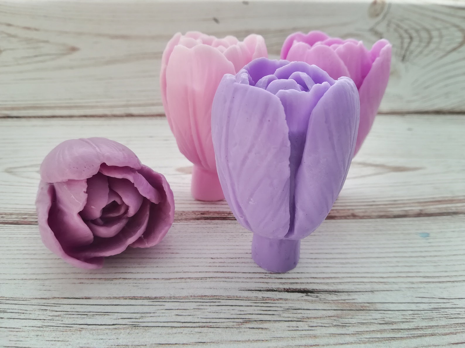 3d tulip mold Tulip mold Spring flowers mold Wedding soap mold Etsy