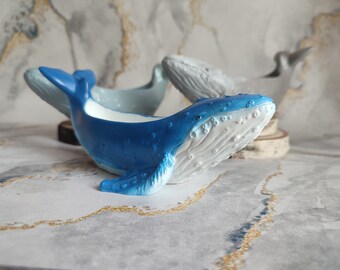 Whale 3d Mold Silicone Succulent Planter Mould Candle holder Concrete plant Holder Housewarming Gift Jewelry storage Box DIY Gypsum Plaster