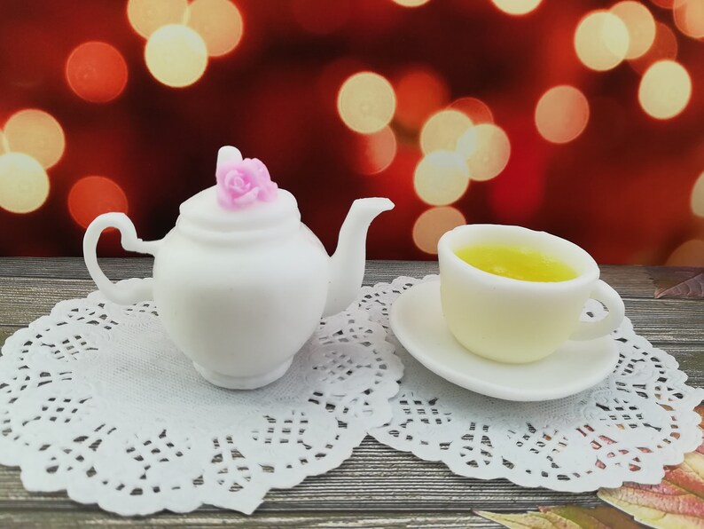 Cup Kettle Plate Teapot Soap Mold Teapot Tea Cup Flexible Mold Etsy