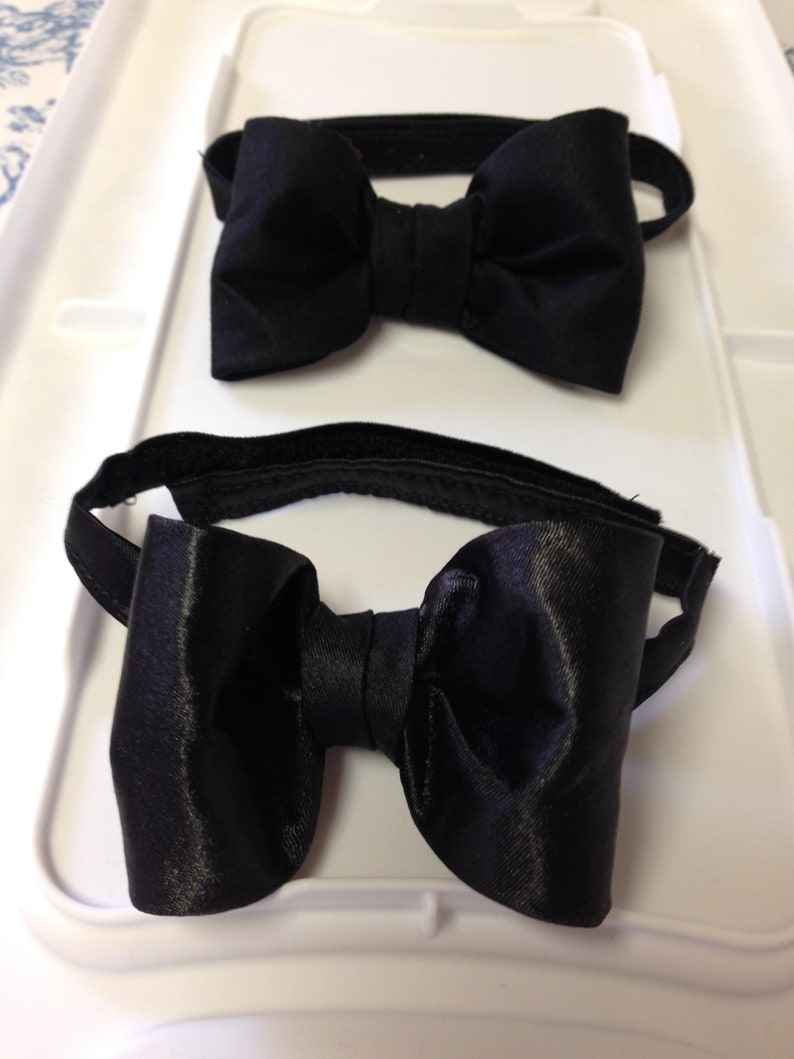 Boys suspenders pants; ring bearer ; black; with matching bow tie