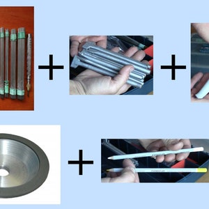 A set of tools for engraving on granite-5