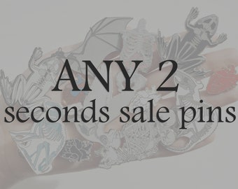 ANY 2 Seconds Sale Pins: 30% off on Anatomical Imperfect B Grade Skeleton Anatomy Enamel Pins