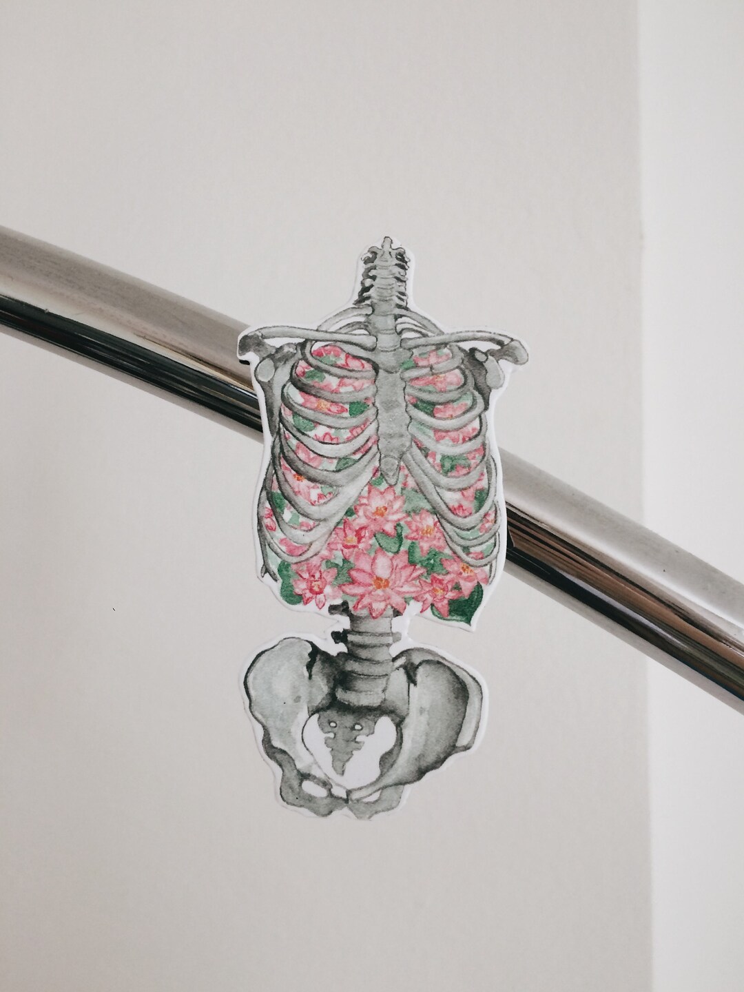 Floral Rib Cage Magnet | Anatomy Watercolor Art, Strange Gift - Etsy UK