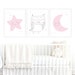 Owl Nursery Printable Decor Owl Baby Girl Pink Printable Nursery Art ...