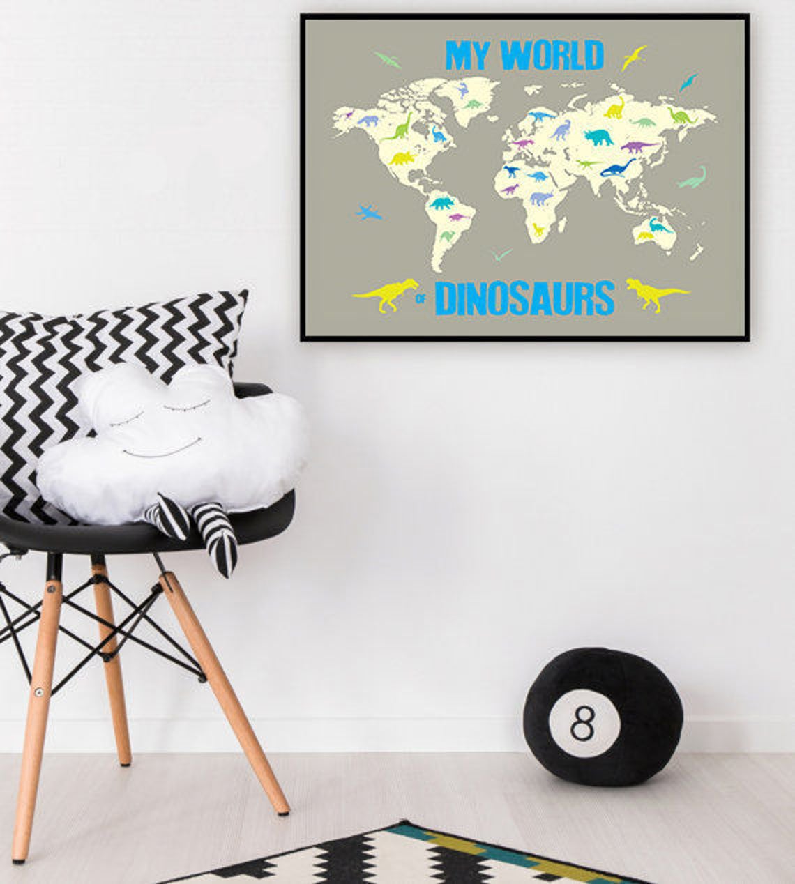 Printable Map Nurserymap Nursery Artmap Children Artmap Etsy