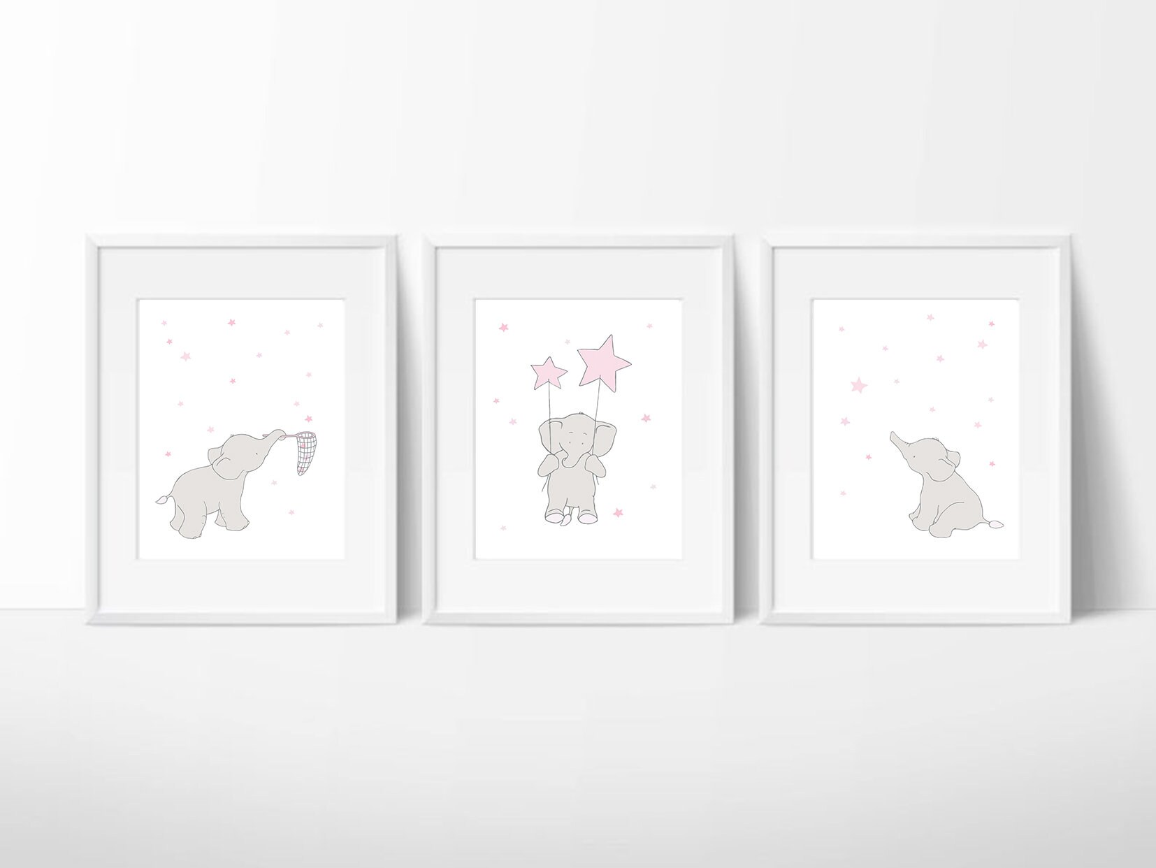 Pink Nursery Decor Pink Baby Girl Nursery Pink Girl Nursery Etsy
