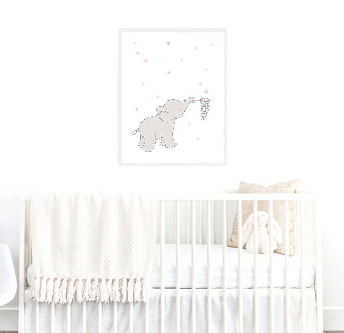Stars Moon Nursery Baby Art Stars Moon Baby Girl Nursery Decor Etsy