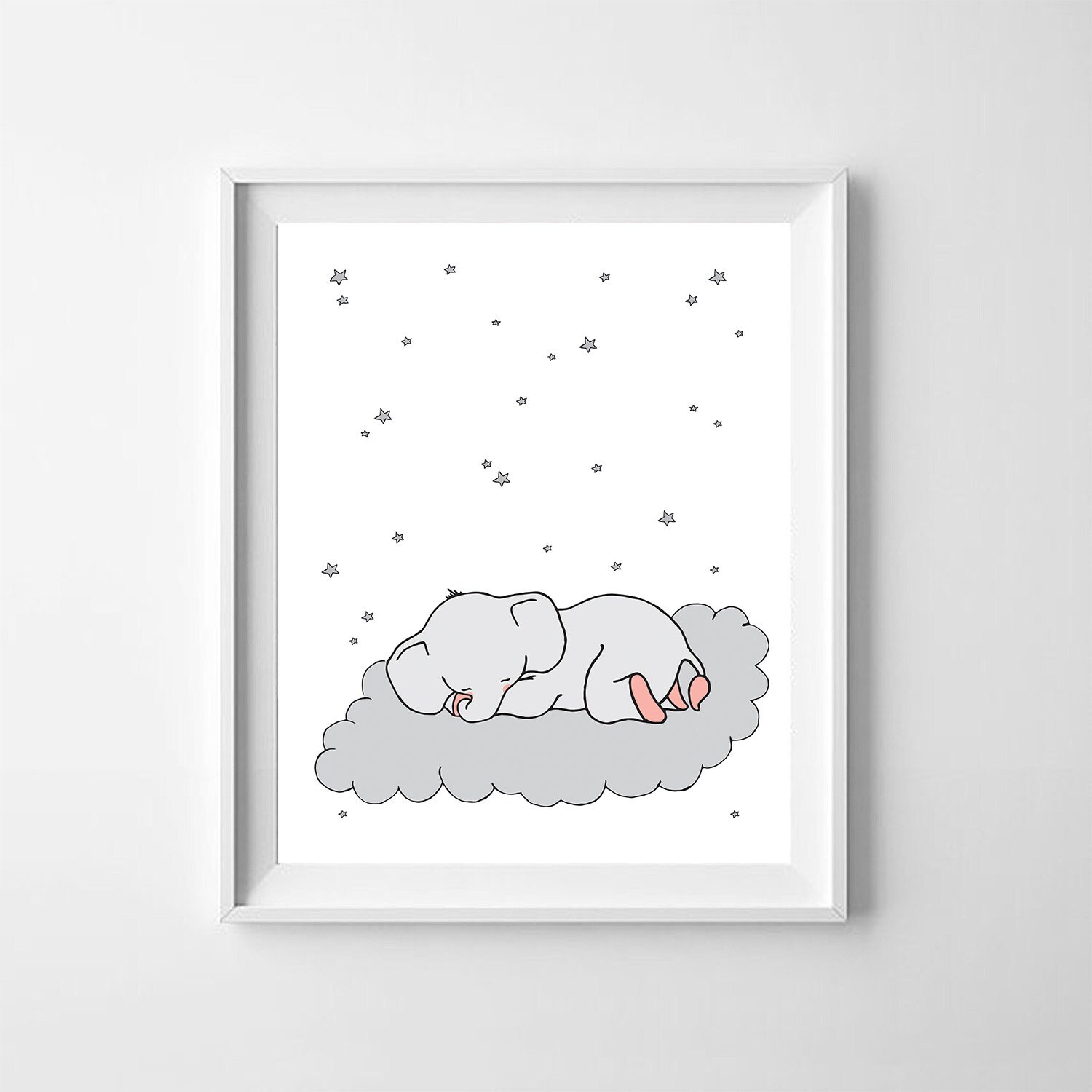 Elephant Set Nursery Wall ArtElephant Children Art Printable Etsy