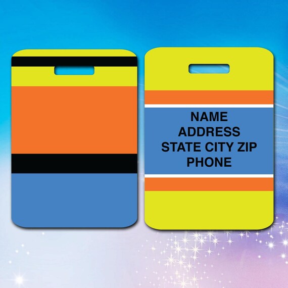 goofy luggage tag