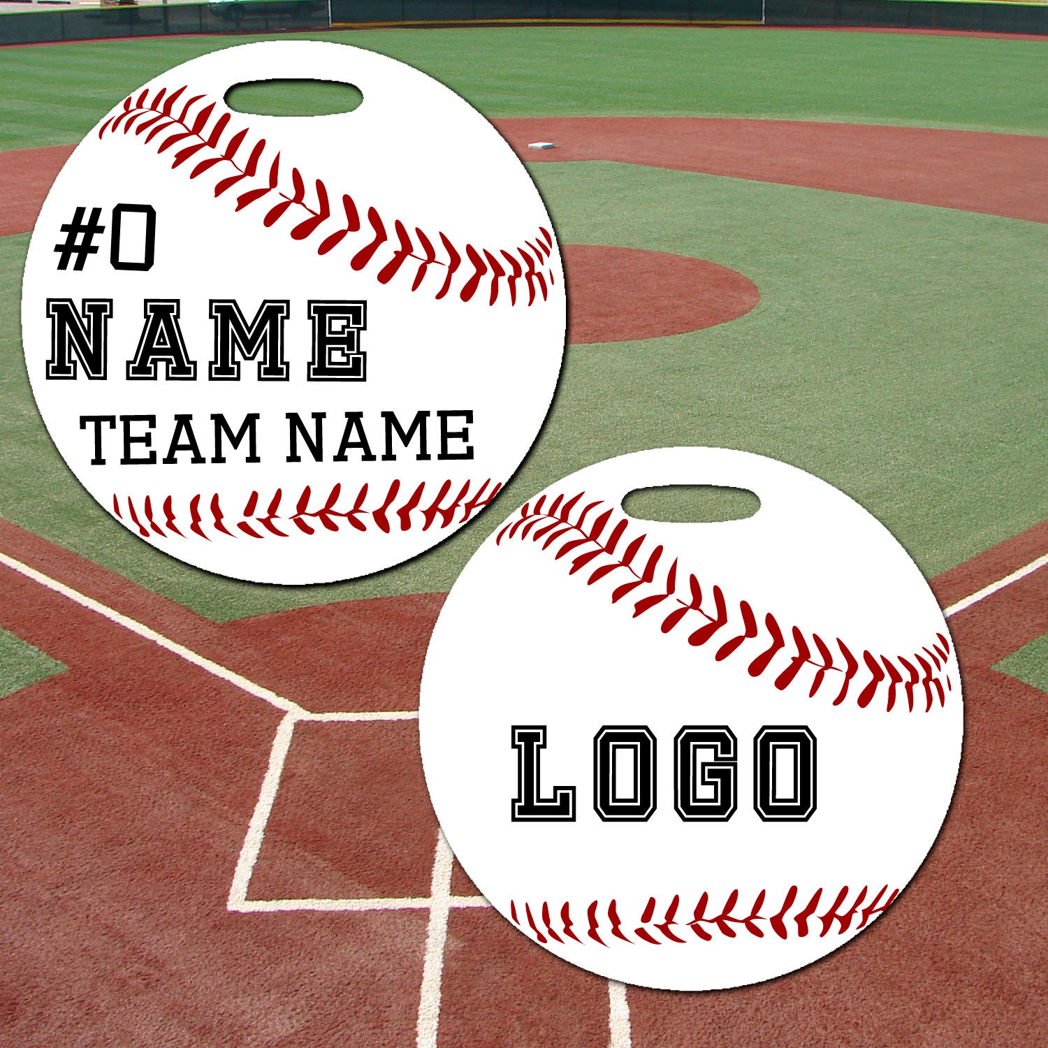 Personalized Baseball Bag Tag. With name team name and Etsy