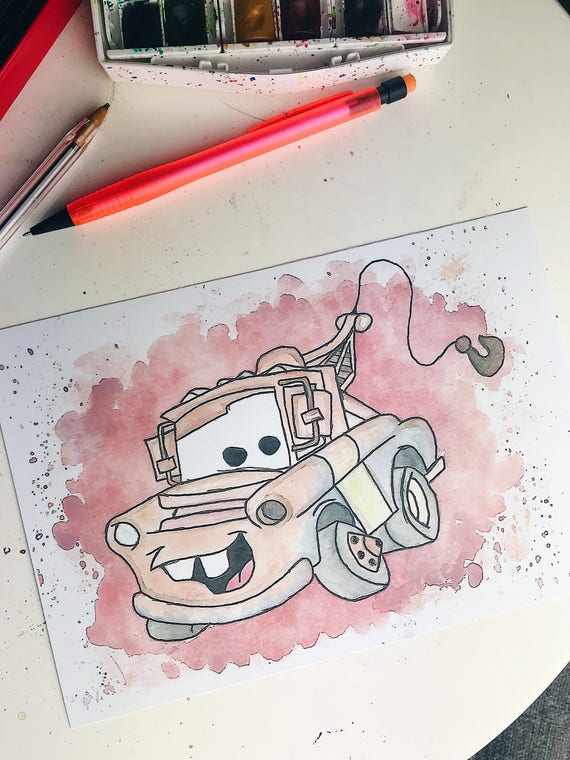 disney cars painting