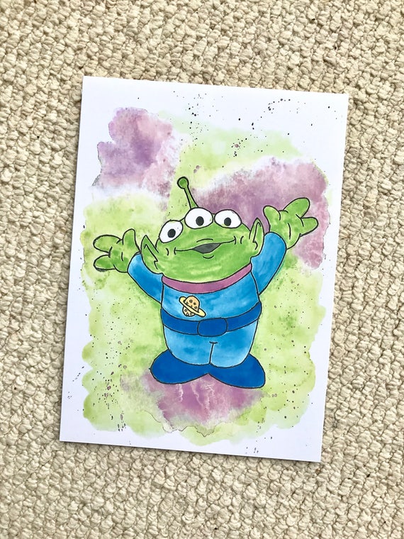 toy story alien painting