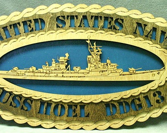 USS Hoel DDG13 Xlgov Wall Plaque