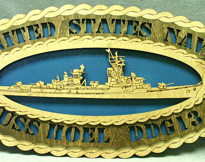 USS Hoel DDG13 Xlgov Wall Plaque