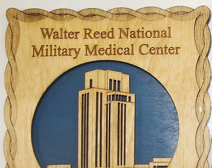 Custom 12 x 8 Walter Reed Appreciation Plaque - Free Shipping