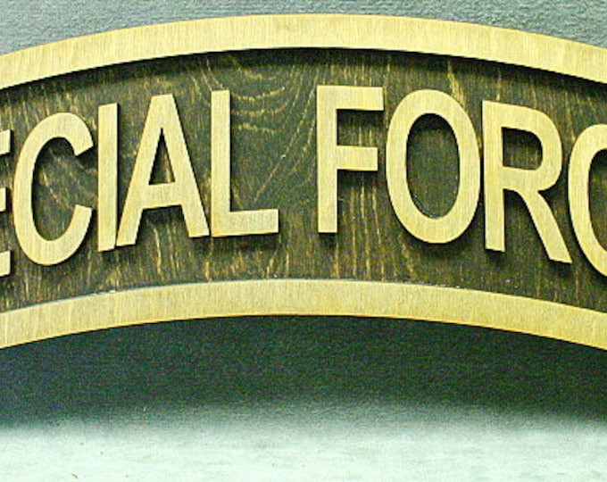 Large 18 inch Special Forces Tab