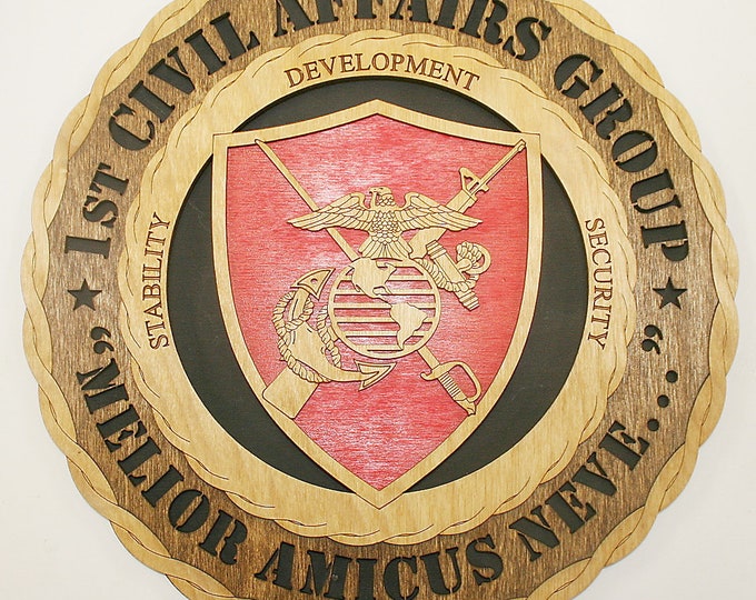 Marine Corps 1st Civil Affairs Group Wall Tribute