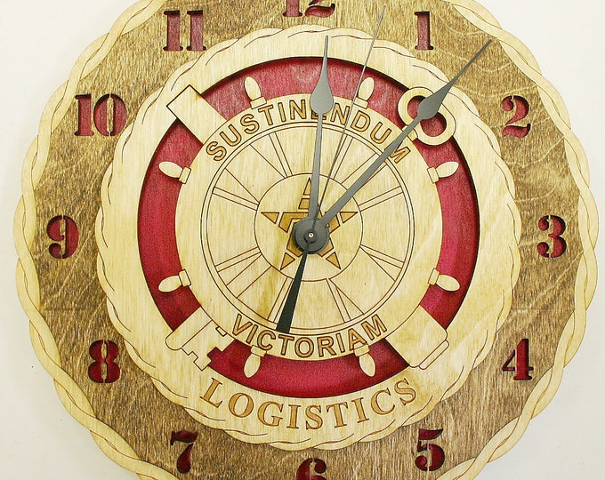 Custom 12" Army Logistics Wall Clock