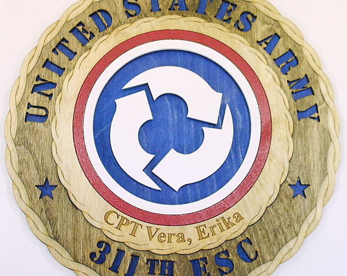 Army 311th ESC Wall Tribute - FREE SHIPPING