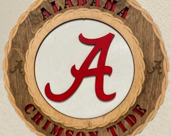 Alabama Crimson Tide Wall Tribute