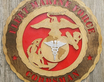 12" and 18" Fleet Marine Force Corpsman Wall Tribute