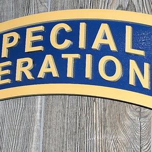 Large 18 inch Special Operations Tab