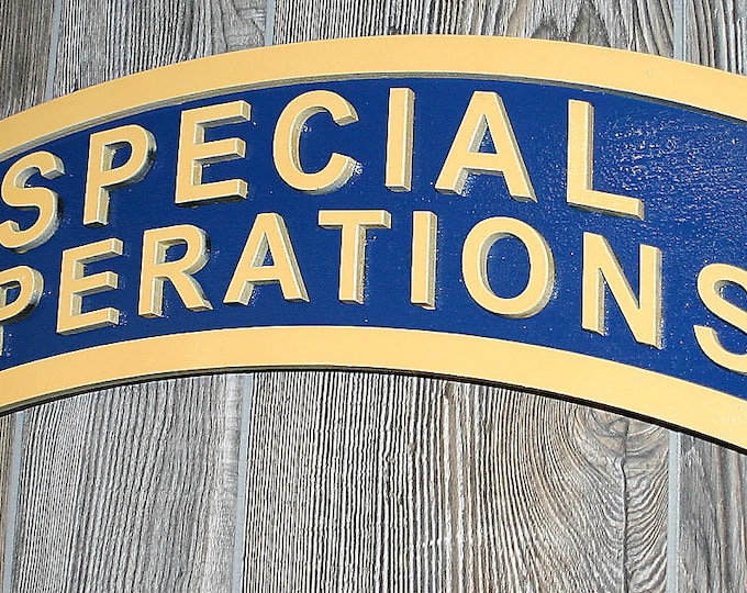 Large 18 inch Special Operations Tab