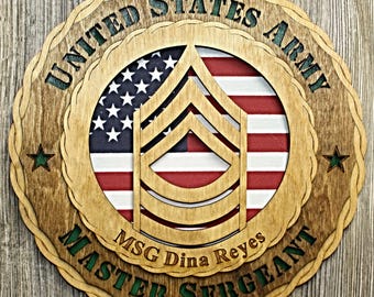 Army Master Sergeant  Wall Tribute