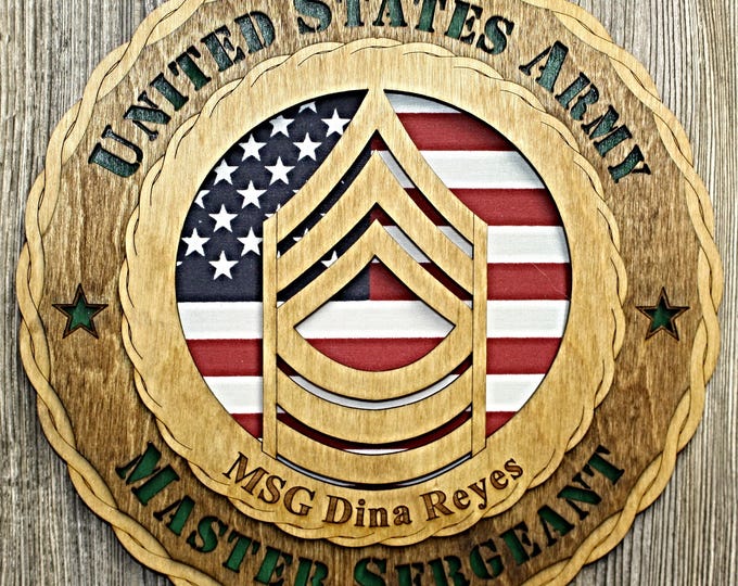 Army Master Sergeant  Wall Tribute
