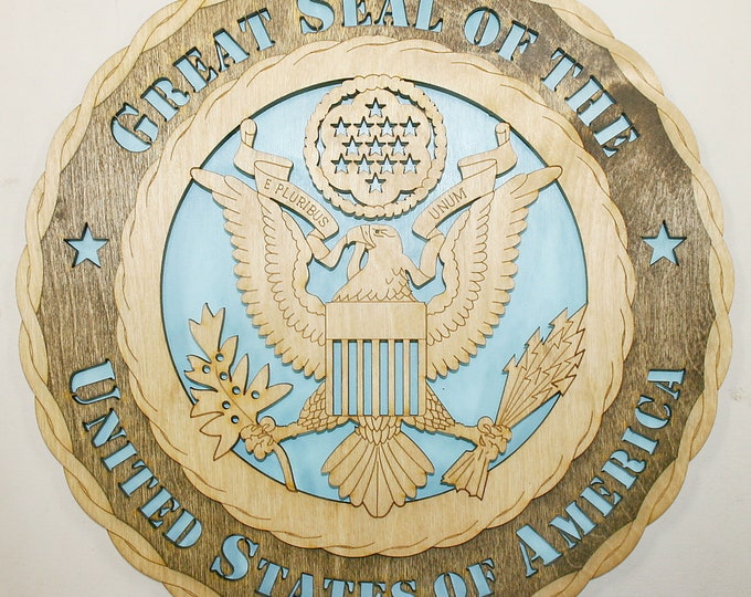 12" and 18"  Great Seal of the United States Wall Tribute