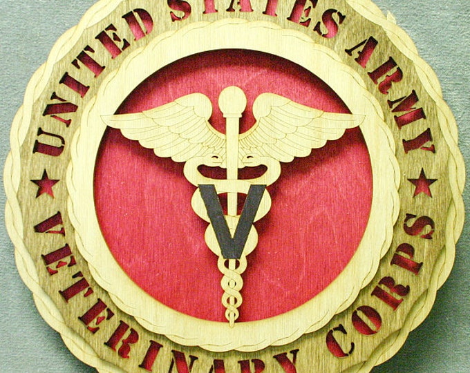 Custom 12" Army Veterinary Corps Wall Tribute