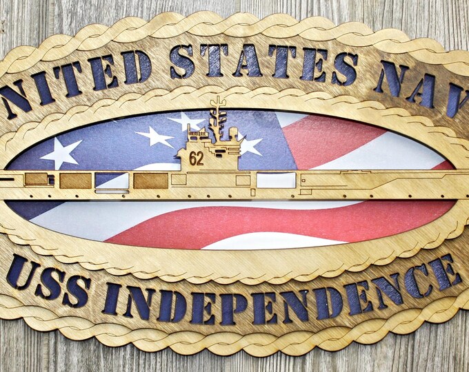 USS Independence CVA62 Wood Ship