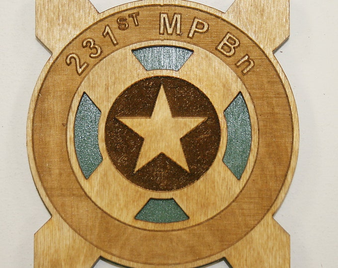 231st M P Battalion Medallion