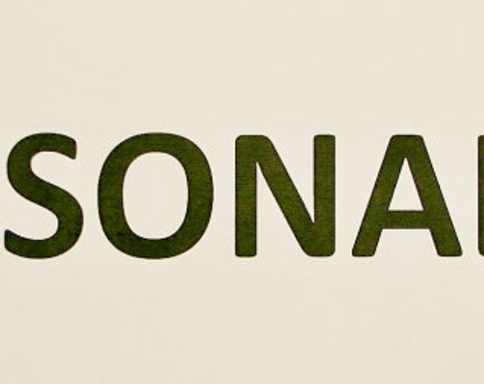 PERSONALIZE PLAQUE - Name/Rank/Date