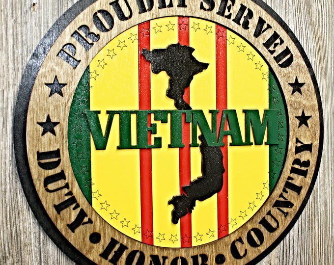 Vietnam Map/Ribbon Wall Tribute