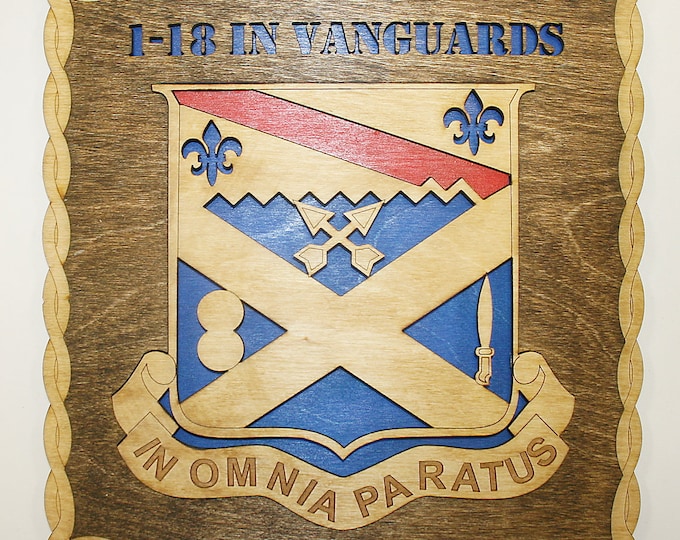12" and 18" Army 18th Infantry Square Wall Tribute