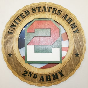 12&quot; and 18&quot; 2nd Army  Wall Tribute