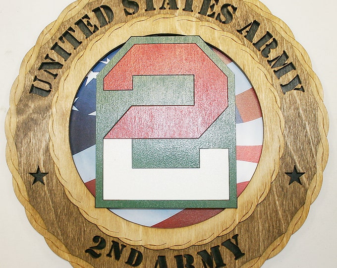 12" and 18" 2nd Army  Wall Tribute