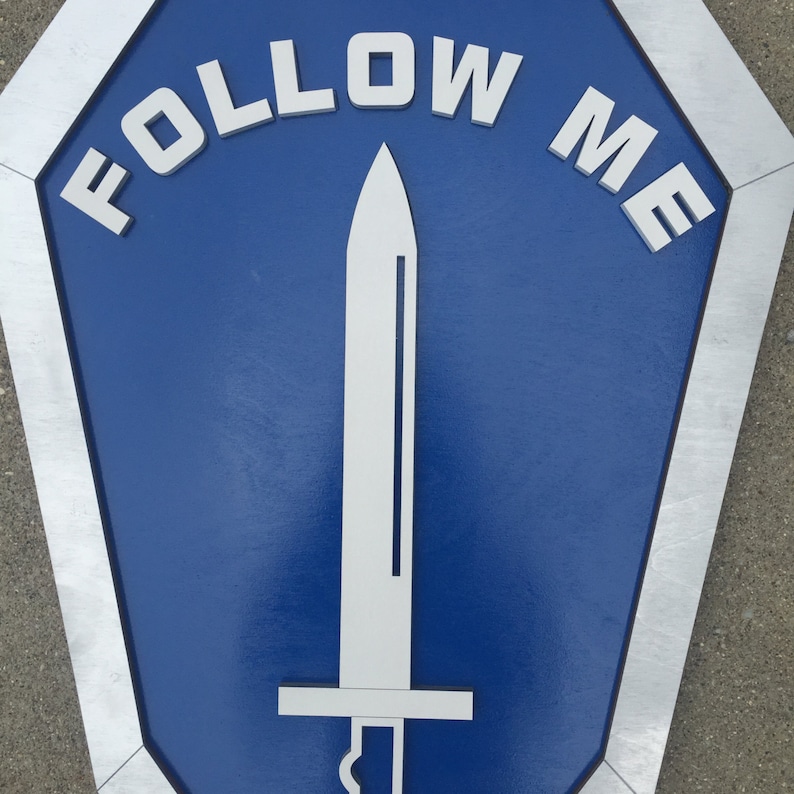 Follow Me Army 6 24 US Army Infantry follow Me Patch Wall Etsy