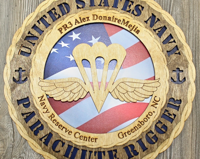 U S Navy Parachute Rigger Wall Tribute