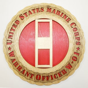 Marine WO1 Warrant Officer Wall Tribute