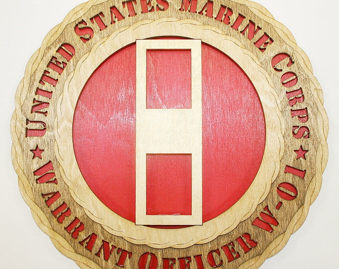 Marine WO1 Warrant Officer Wall Tribute