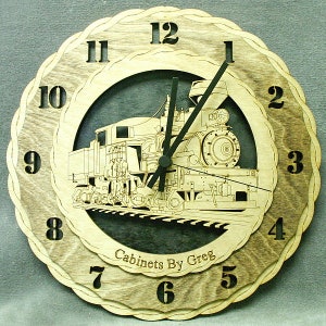 Custom 12&quot; Train Wall Clock