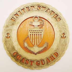 Custom 12&quot;or 18&quot; Coast Guard Chief Wall Tribute