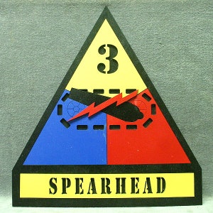3rd Armor Division Insignia Wall Plaque - FREE SHIPPING