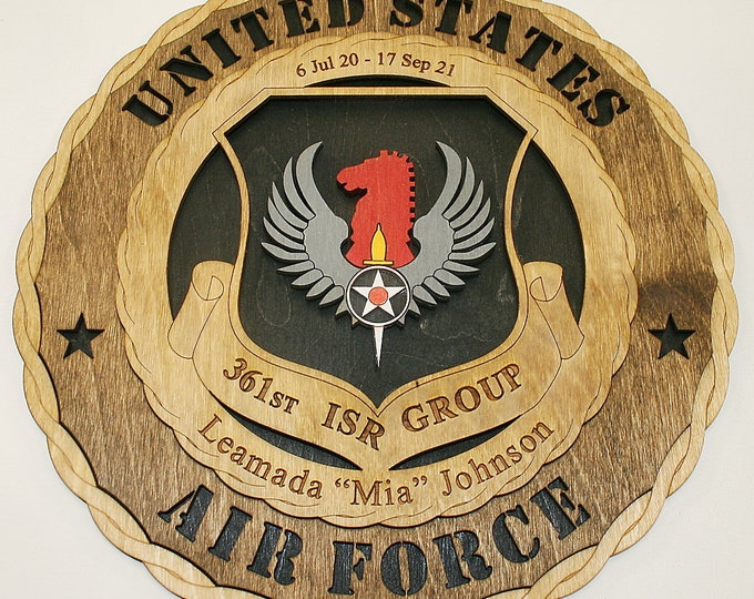 Air Force 361 ISR 12" and 18"   Wall Tribute