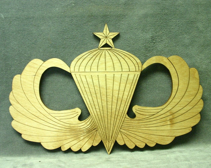 Army Senior Paratrooper Insignia Wall Plaque - FREE SHIPPING
