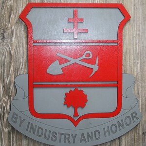 Large 18 inch 317th Engineer Battalion Insignia