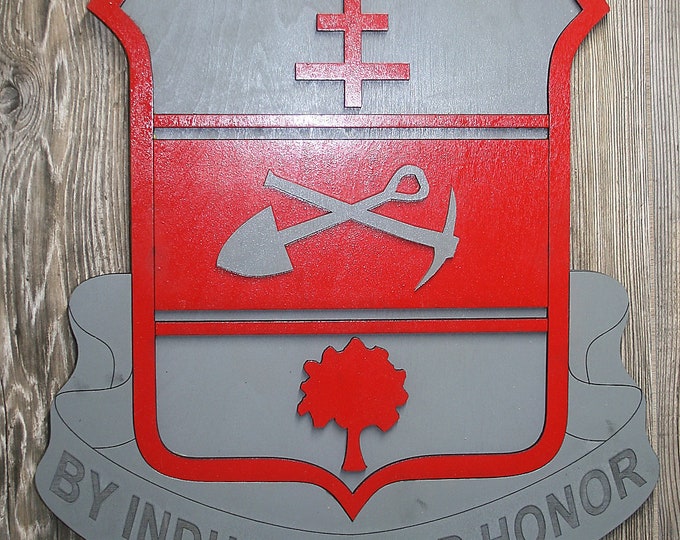 Large 18 inch 317th Engineer Battalion Insignia
